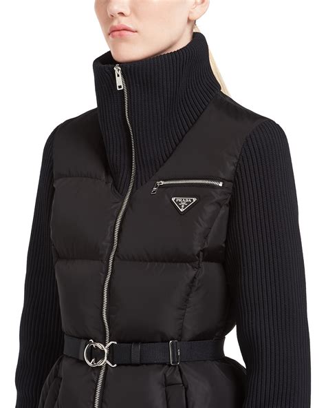 prada pin jacket women|prada puffer jacket women's.